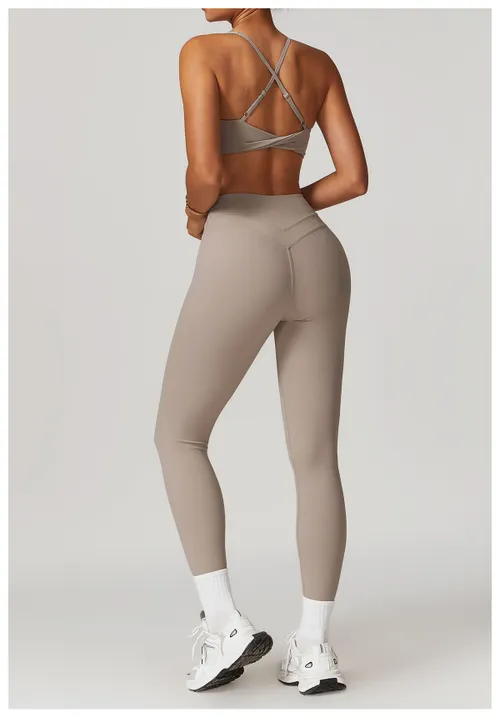 Damskie legginsy fitness z wysokim stanem