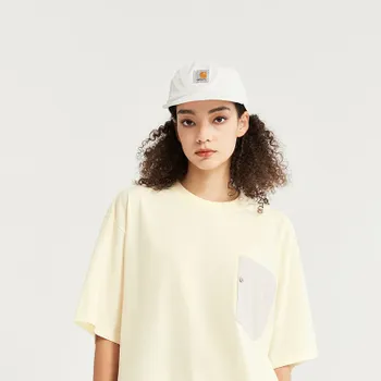 Unisex oversize tričko s kapsou a krátkým rukávem Asymmetrical