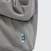 Unisex volná stylová jednobarevná mikina na zip s kapsami a kapucí 