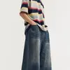 Pánské dlouhé šortky s širokými nohavicemi a kapsami Retro Denim